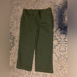 Worn once/ cropped wide leg